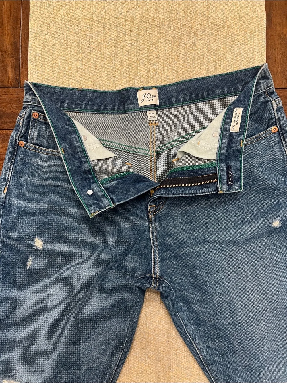 ❤️ J. Crew Relaxed Fit Distressed Jeans - Blue